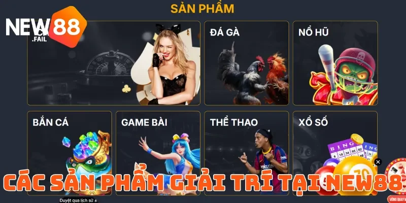 Về chúng tôi 4 Hàng ngàn trò chơi thú vị khi tham gia cổng game online New88