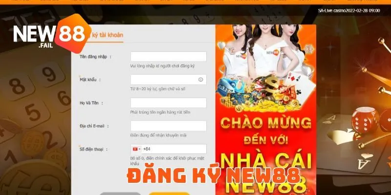Hướng Dẫn Đăng Ký New88 Chi Tiết, Nhanh Chóng Trong 3 Phút 1 Đăng Ký New88